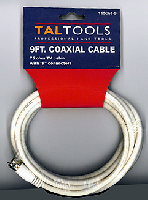 COAXIAL CABLE F-F WHITE 15FT