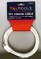 CABLE COAXIAL RCA BLANC 15FT