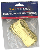 TEL STR CABLE 6P4C 9' MALE-MALE IVORY