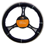 STEERING WHEEL COVER BLACK