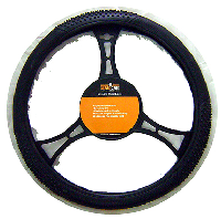 STEERING WHEEL COVER BLACK