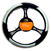 STEERING WHEEL COVER BLACK / GREY