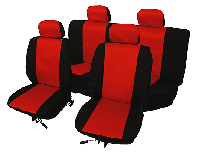 SEAT COVER RED 8PCS SET (2 FRONT+1 BACK+