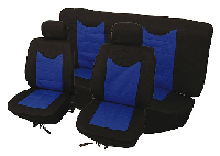 SEAT COVER BLUE 6PCS SET (2 FRONT+1 BACK