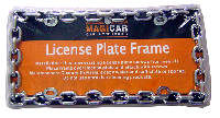 LICENSE PLATE FRAME CHAIN PLASTIC