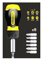 RATCHET SCREW DRIVER STUBBY