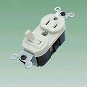WALL SWITCH WITH RECEPTABLE  U09-1