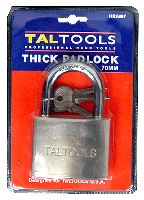 HEAVY DUTY PADLOCK 30MM SATIN FINISH BLI