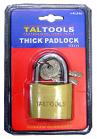 THICK PAD LOCK 30MM BLISTER